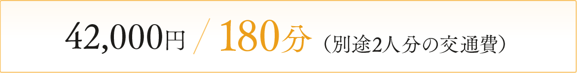 職場における緊急支援　￥40,000/180分（別途2人分の交通費）